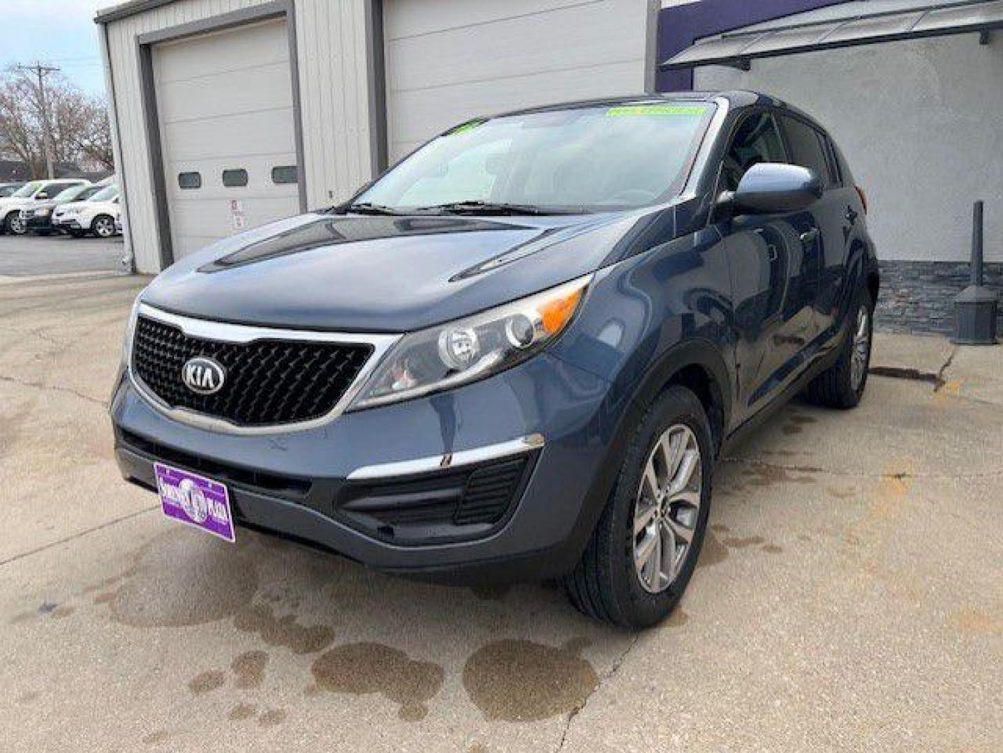 2016 BLUE KIA SPORTAGE LX (KNDPB3AC2G7) with an 2.4L engine, Automatic transmission, located at 1100 W. Sheridan Ave., Shenandoah, 51601, (712) 246-1600, 40.765678, -95.388817 - Photo#0