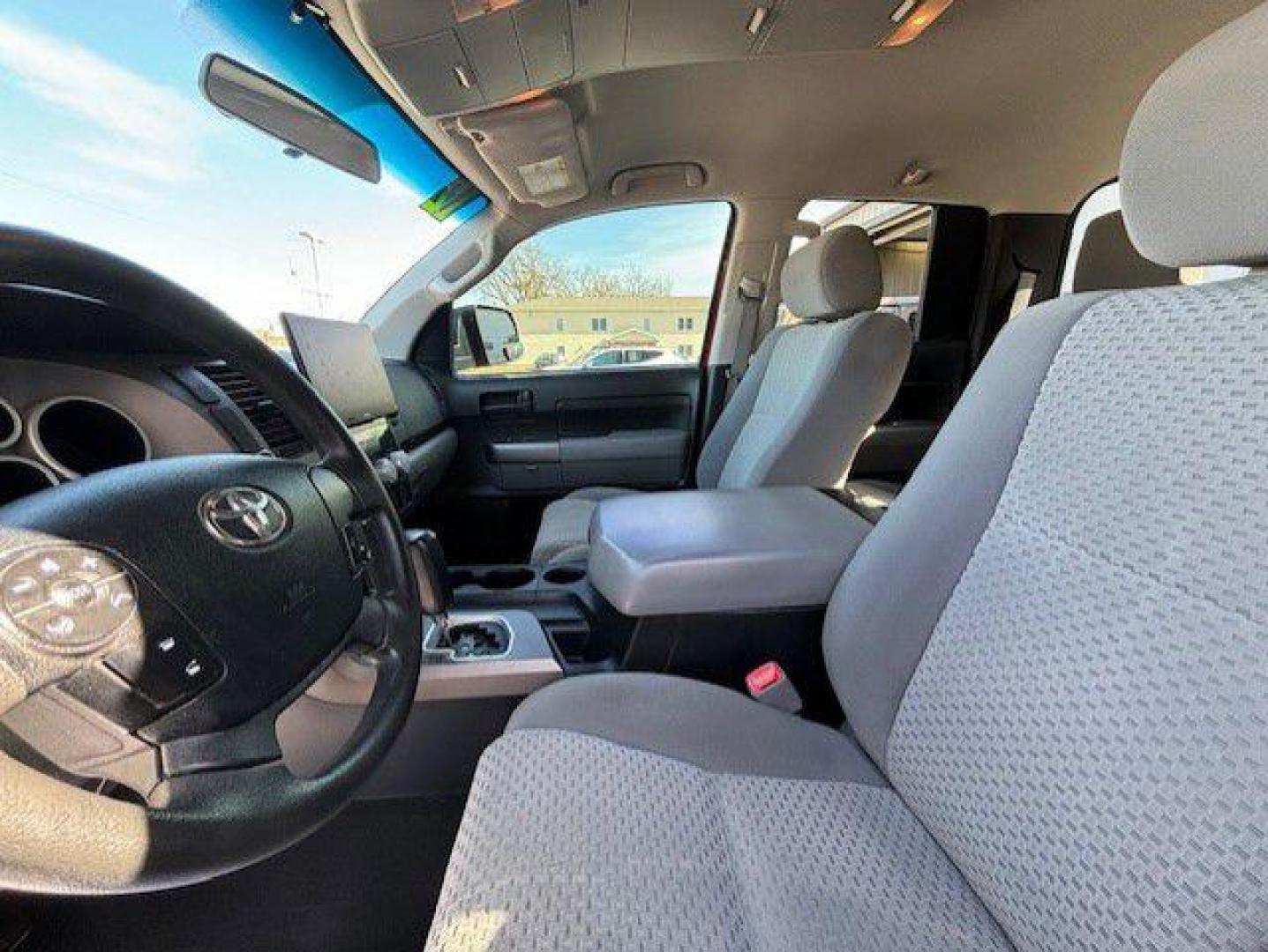 2012 RED TOYOTA TUNDRA DOUBLE CAB SR5 (5TFUM5F14CX) with an 4.6L engine, Automatic transmission, located at 1100 W. Sheridan Ave., Shenandoah, 51601, (712) 246-1600, 40.765678, -95.388817 - Photo#3