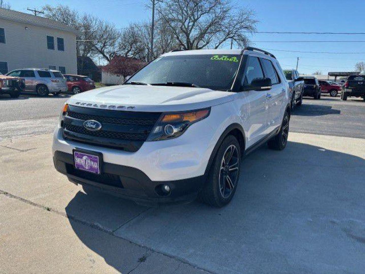 2014 WHITE FORD EXPLORER SPORT (1FM5K8GT0EG) with an 3.5L engine, Automatic transmission, located at 1100 W. Sheridan Ave., Shenandoah, 51601, (712) 246-1600, 40.765678, -95.388817 - Photo#0