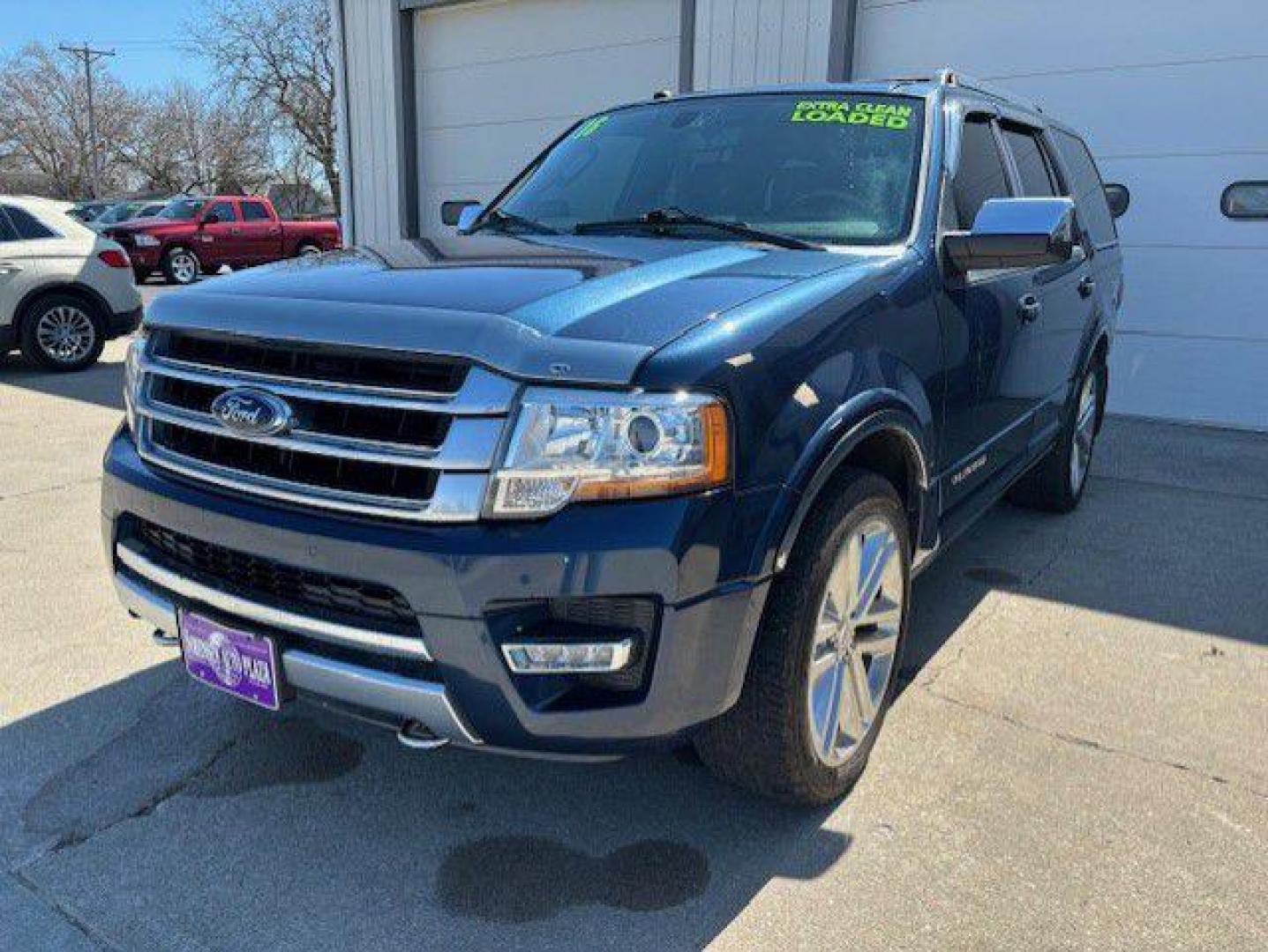 2016 BLUE FORD EXPEDITION PLATINUM (1FMJU1MT4GE) with an 3.5L engine, Automatic transmission, located at 1100 W. Sheridan Ave., Shenandoah, 51601, (712) 246-1600, 40.765678, -95.388817 - Photo#0