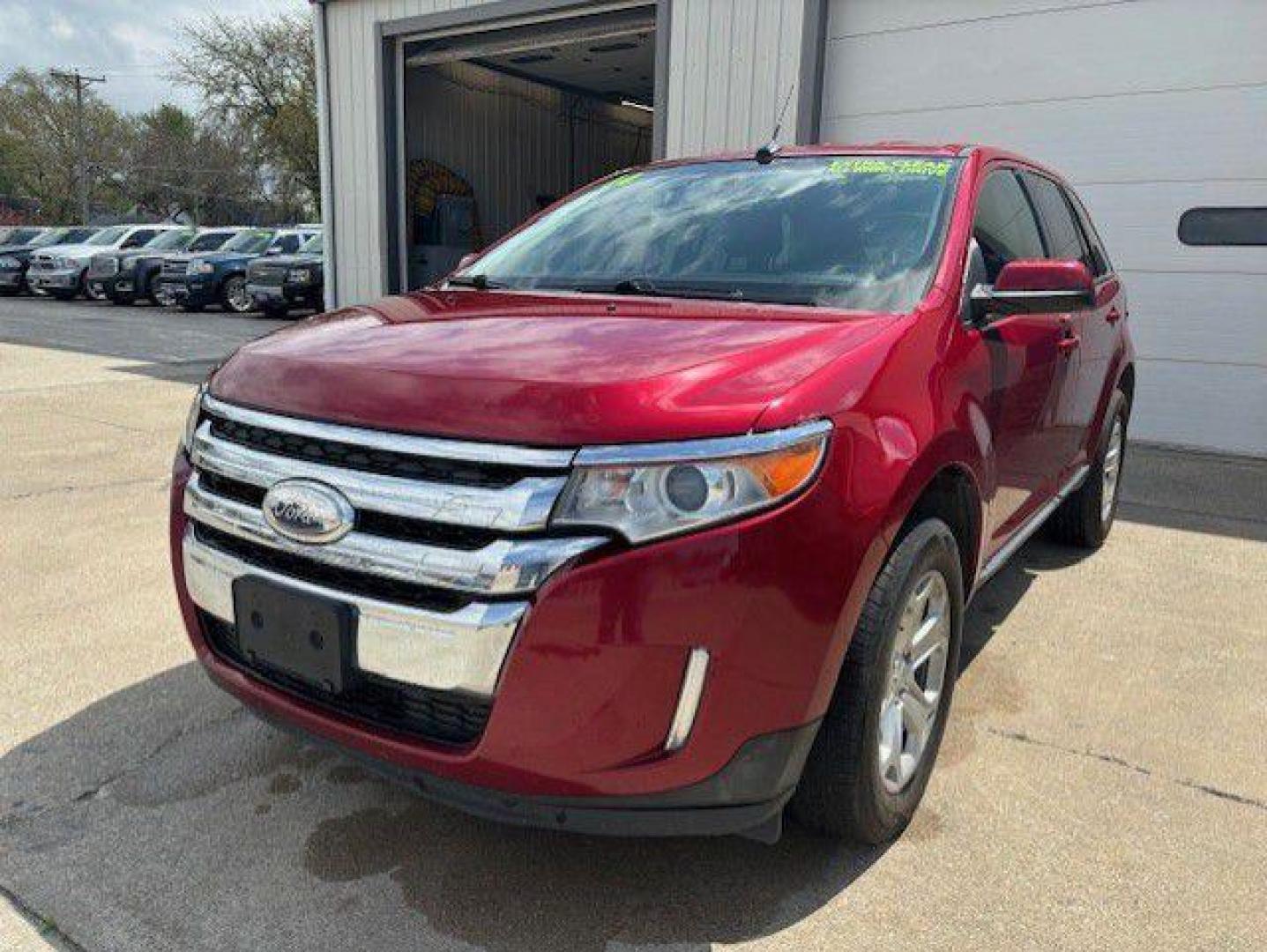 2014 RED FORD EDGE SEL (2FMDK4JC9EB) with an 3.5L engine, Automatic transmission, located at 1100 W. Sheridan Ave., Shenandoah, 51601, (712) 246-1600, 40.765678, -95.388817 - Photo#0