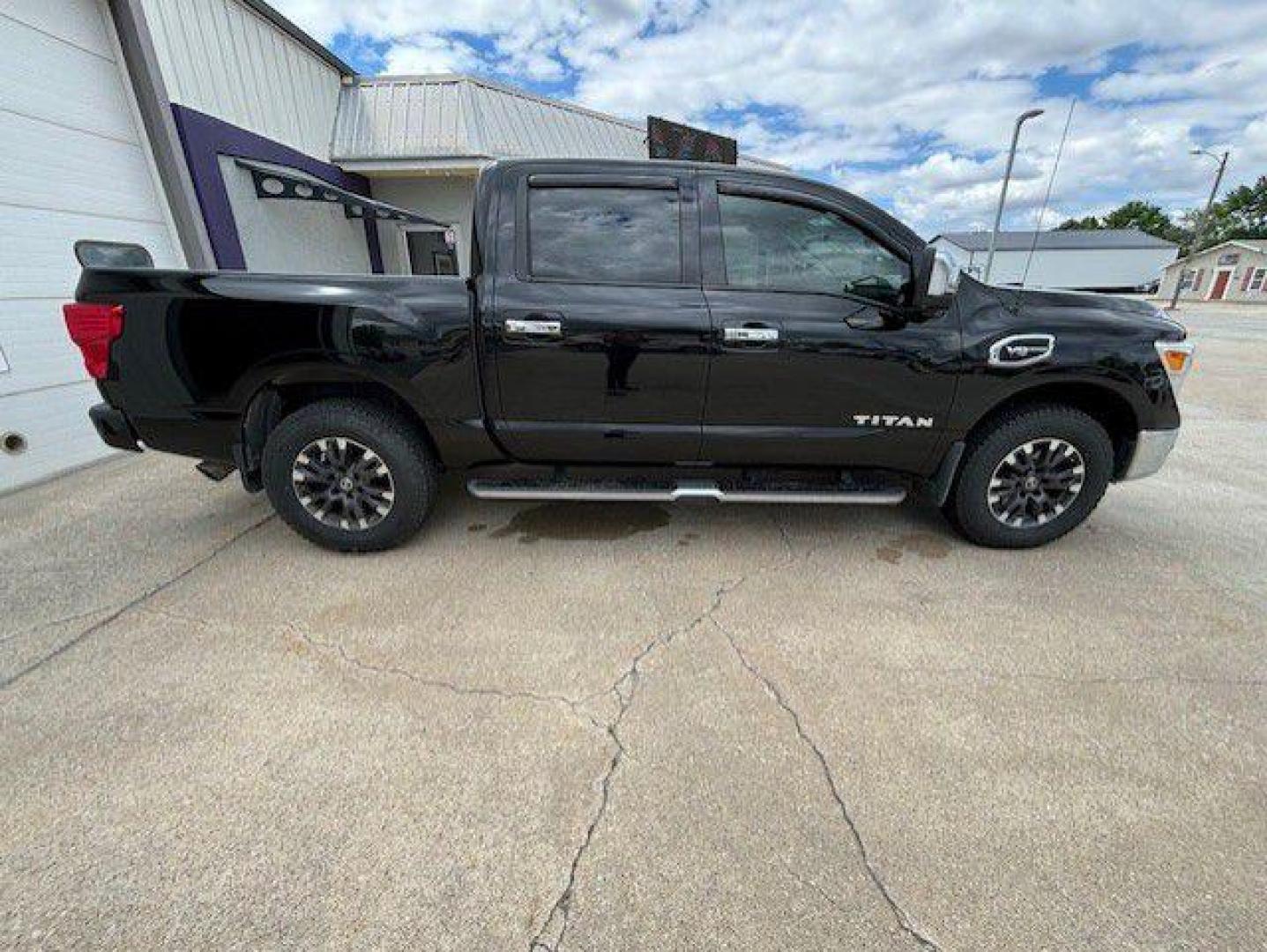 2017 BLACK NISSAN TITAN SV (1N6AA1E52HN) with an 5.6L engine, Automatic transmission, located at 1100 W. Sheridan Ave., Shenandoah, 51601, (712) 246-1600, 40.765678, -95.388817 - Photo#3