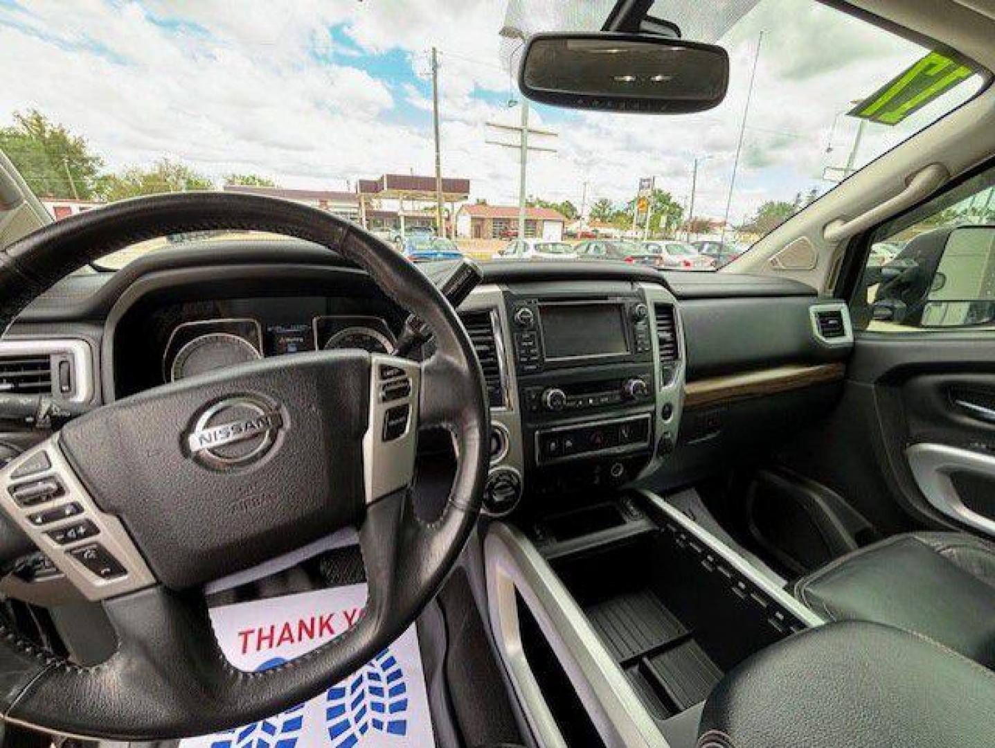 2017 BLACK NISSAN TITAN SV (1N6AA1E52HN) with an 5.6L engine, Automatic transmission, located at 1100 W. Sheridan Ave., Shenandoah, 51601, (712) 246-1600, 40.765678, -95.388817 - Photo#6