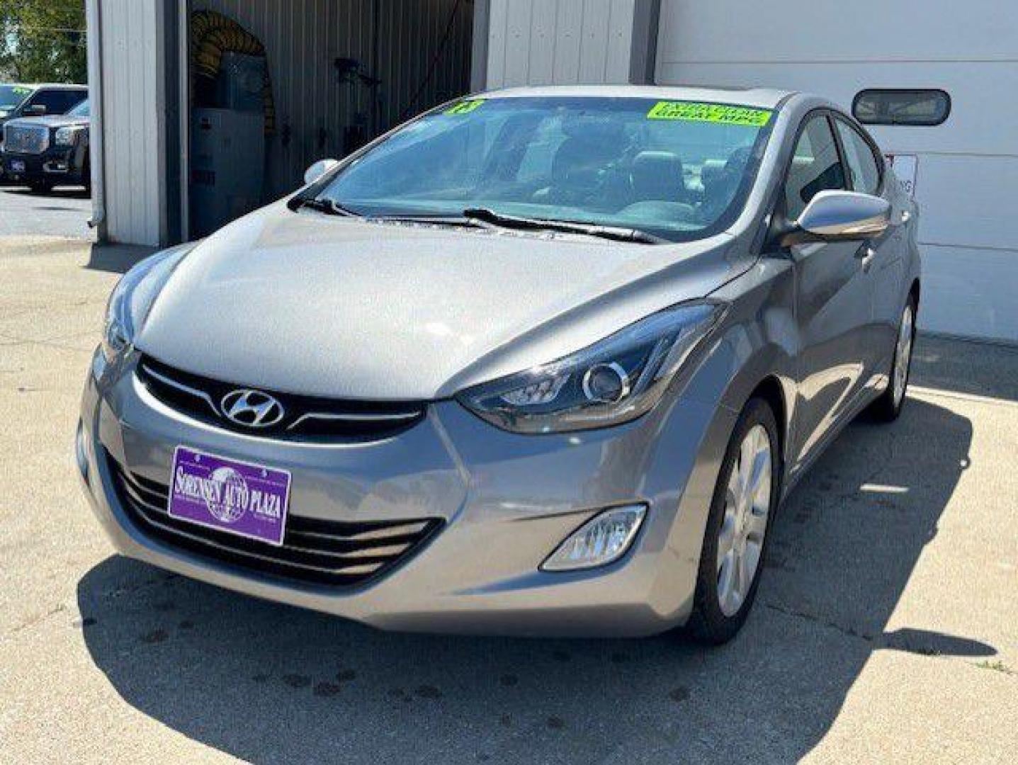 2013 GRAY HYUNDAI ELANTRA GLS (KMHDH4AE3DU) with an 1.8L engine, Automatic transmission, located at 1100 W. Sheridan Ave., Shenandoah, 51601, (712) 246-1600, 40.765678, -95.388817 - Photo#0