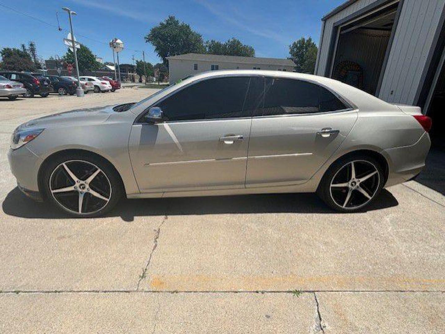 2014 GOLD CHEVROLET MALIBU LS (1G11B5SL3EF) with an 2.5L engine, Automatic transmission, located at 1100 W. Sheridan Ave., Shenandoah, 51601, (712) 246-1600, 40.765678, -95.388817 - Photo#1