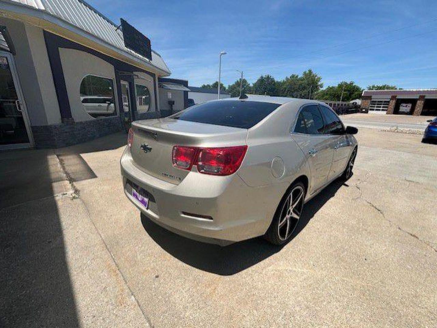 2014 GOLD CHEVROLET MALIBU LS (1G11B5SL3EF) with an 2.5L engine, Automatic transmission, located at 1100 W. Sheridan Ave., Shenandoah, 51601, (712) 246-1600, 40.765678, -95.388817 - Photo#3