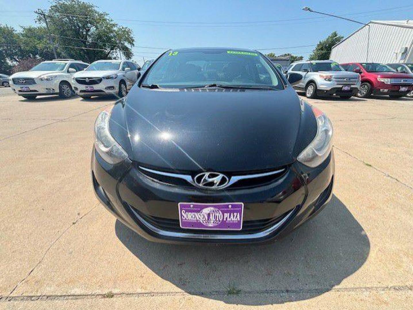 2013 BLACK HYUNDAI ELANTRA GLS (5NPDH4AEXDH) with an 1.8L engine, Automatic transmission, located at 1100 W. Sheridan Ave., Shenandoah, 51601, (712) 246-1600, 40.765678, -95.388817 - Photo#5