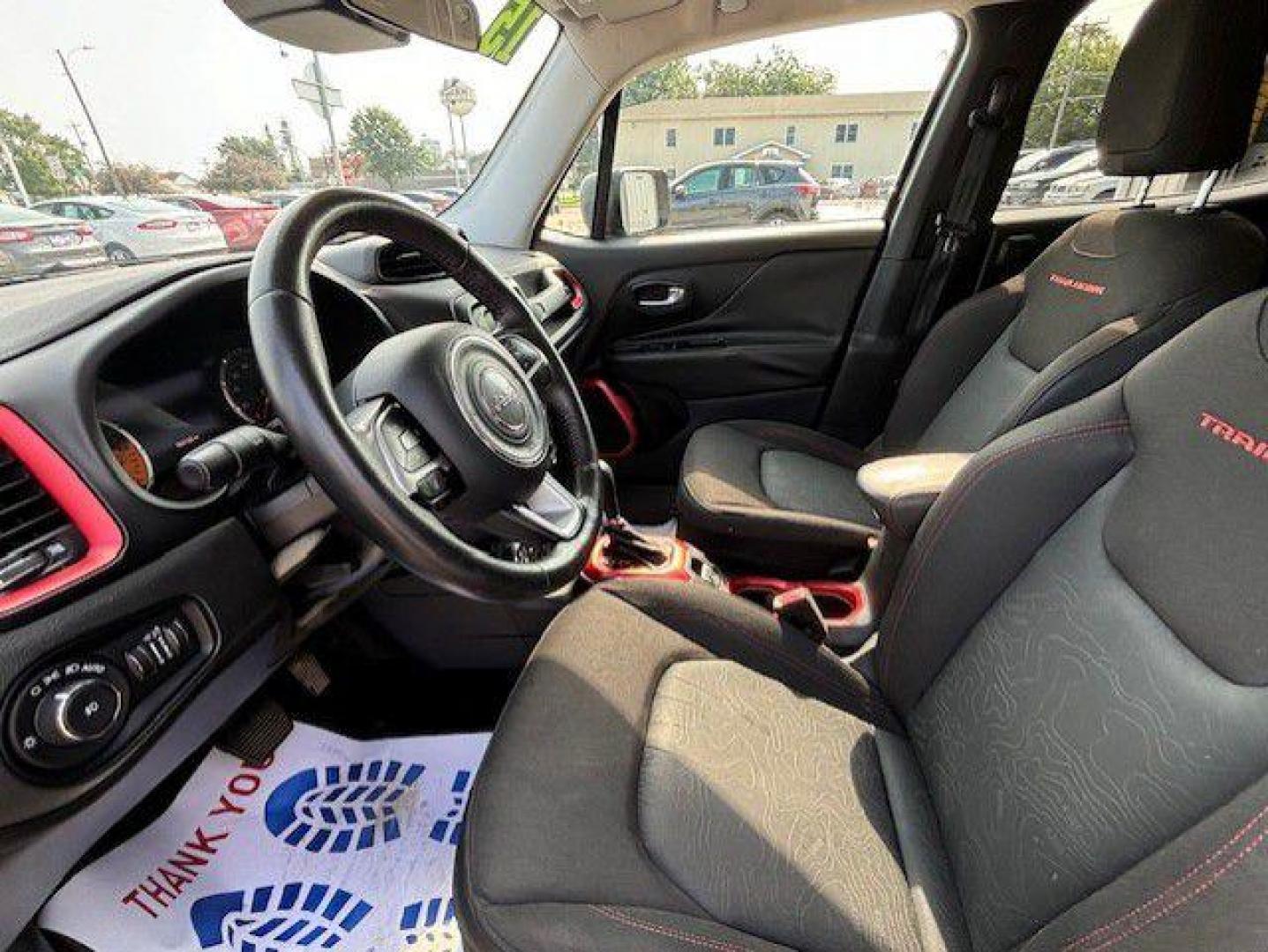 2015 BLACK JEEP RENEGADE TRAILHAWK (ZACCJBCT6FP) with an 2.4L engine, Automatic transmission, located at 1100 W. Sheridan Ave., Shenandoah, 51601, (712) 246-1600, 40.765678, -95.388817 - Photo#2