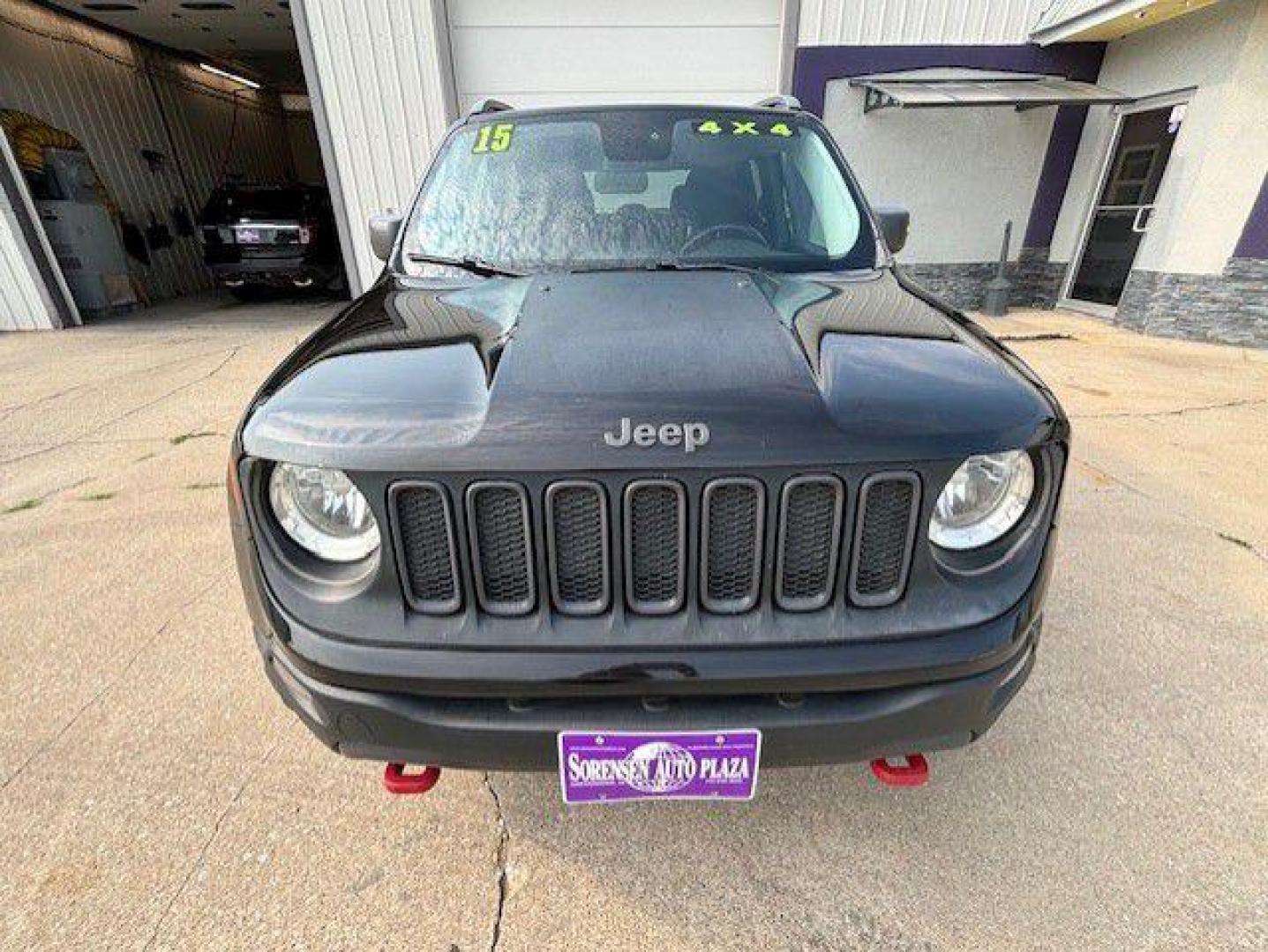 2015 BLACK JEEP RENEGADE TRAILHAWK (ZACCJBCT6FP) with an 2.4L engine, Automatic transmission, located at 1100 W. Sheridan Ave., Shenandoah, 51601, (712) 246-1600, 40.765678, -95.388817 - Photo#8