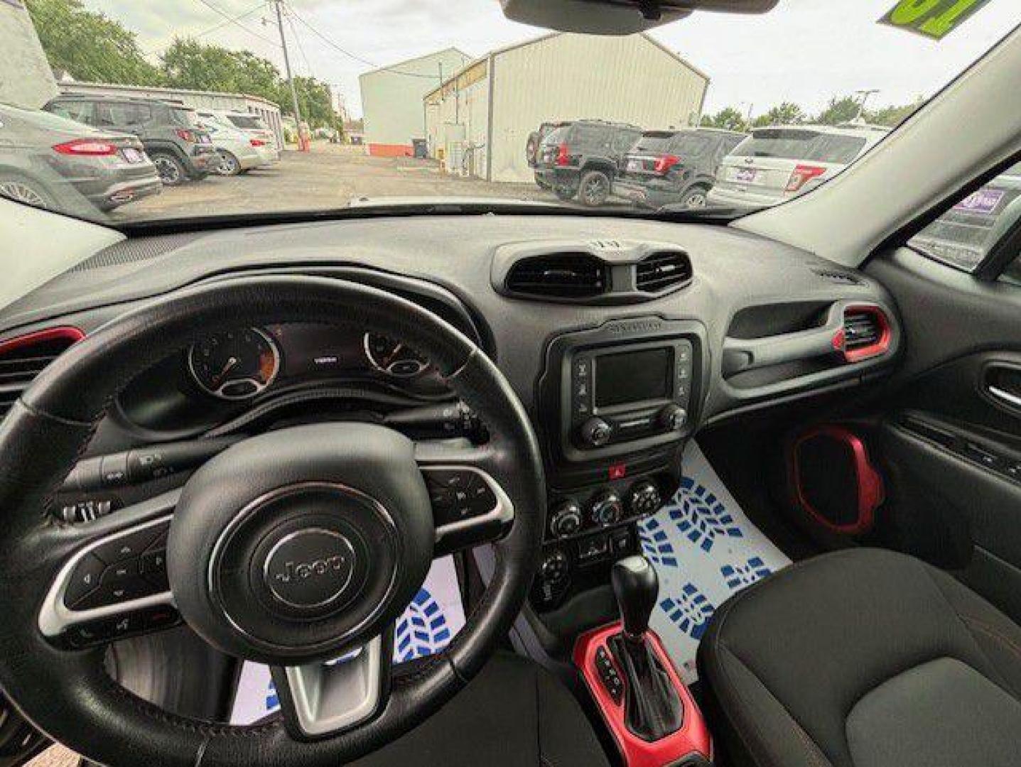 2016 BLACK JEEP RENEGADE TRAILHAWK (ZACCJBCT1GP) with an 2.4L engine, Automatic transmission, located at 1100 W. Sheridan Ave., Shenandoah, 51601, (712) 246-1600, 40.765678, -95.388817 - Photo#7