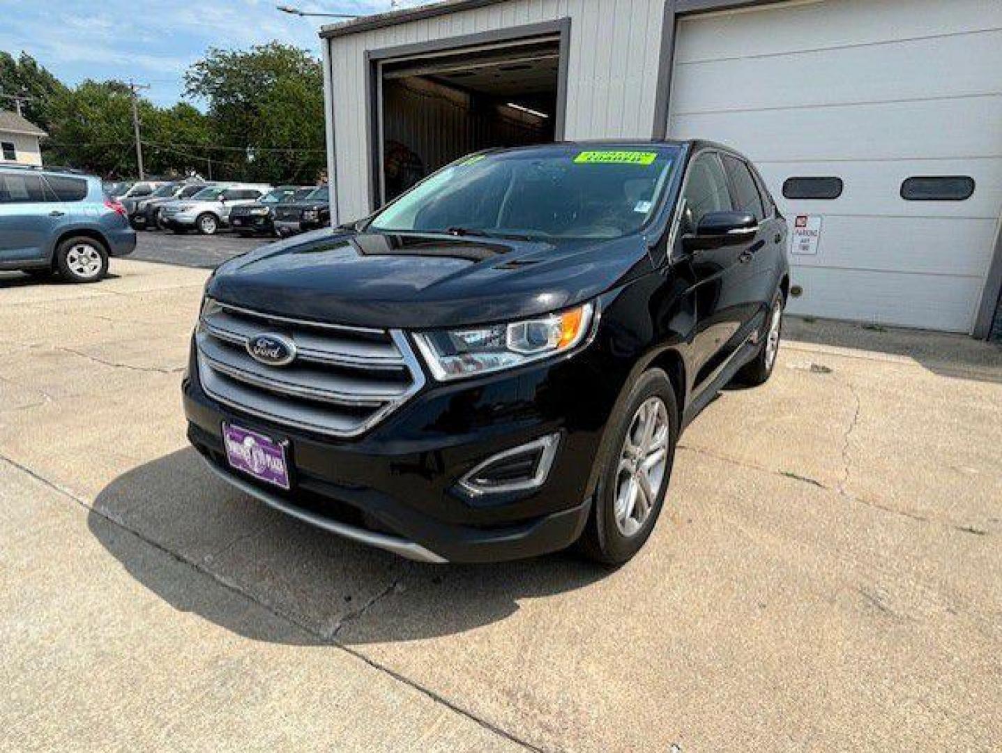 2017 BLACK FORD EDGE TITANIUM (2FMPK4K92HB) with an 2.0L engine, Automatic transmission, located at 1100 W. Sheridan Ave., Shenandoah, 51601, (712) 246-1600, 40.765678, -95.388817 - Photo#0