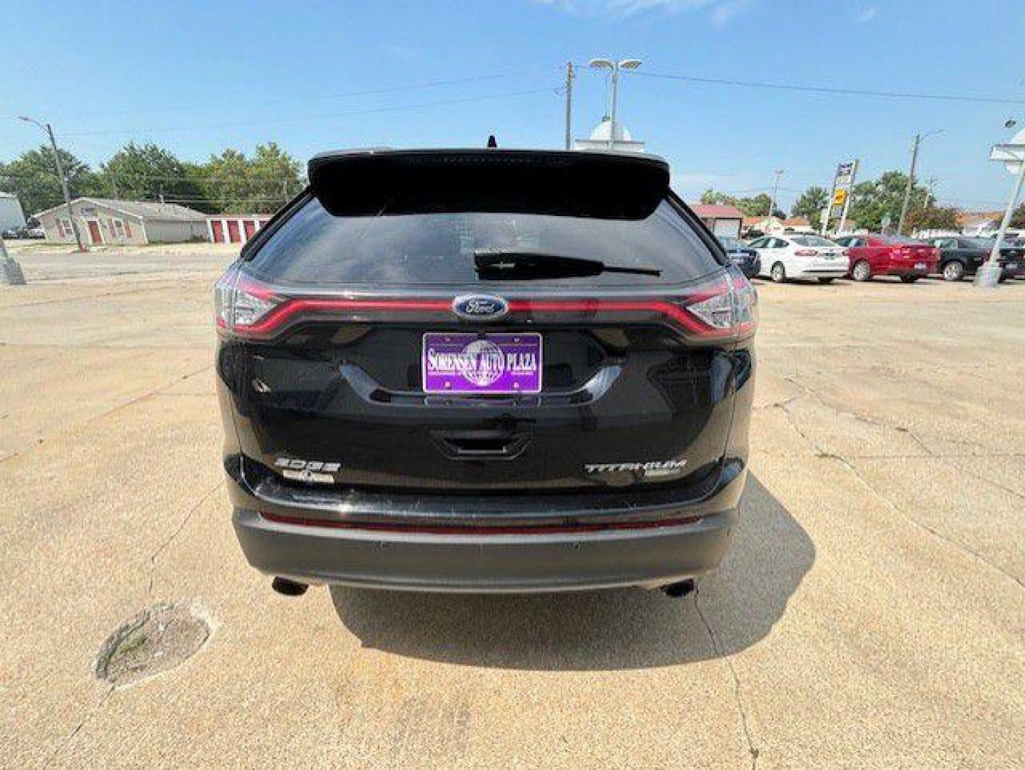 2017 BLACK FORD EDGE TITANIUM (2FMPK4K92HB) with an 2.0L engine, Automatic transmission, located at 1100 W. Sheridan Ave., Shenandoah, 51601, (712) 246-1600, 40.765678, -95.388817 - Photo#5