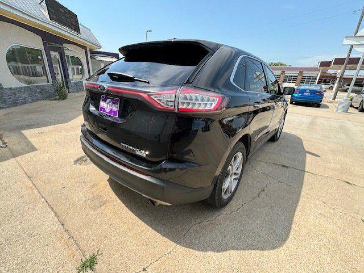 2017 BLACK FORD EDGE TITANIUM (2FMPK4K92HB) with an 2.0L engine, Automatic transmission, located at 1100 W. Sheridan Ave., Shenandoah, 51601, (712) 246-1600, 40.765678, -95.388817 - Photo#6