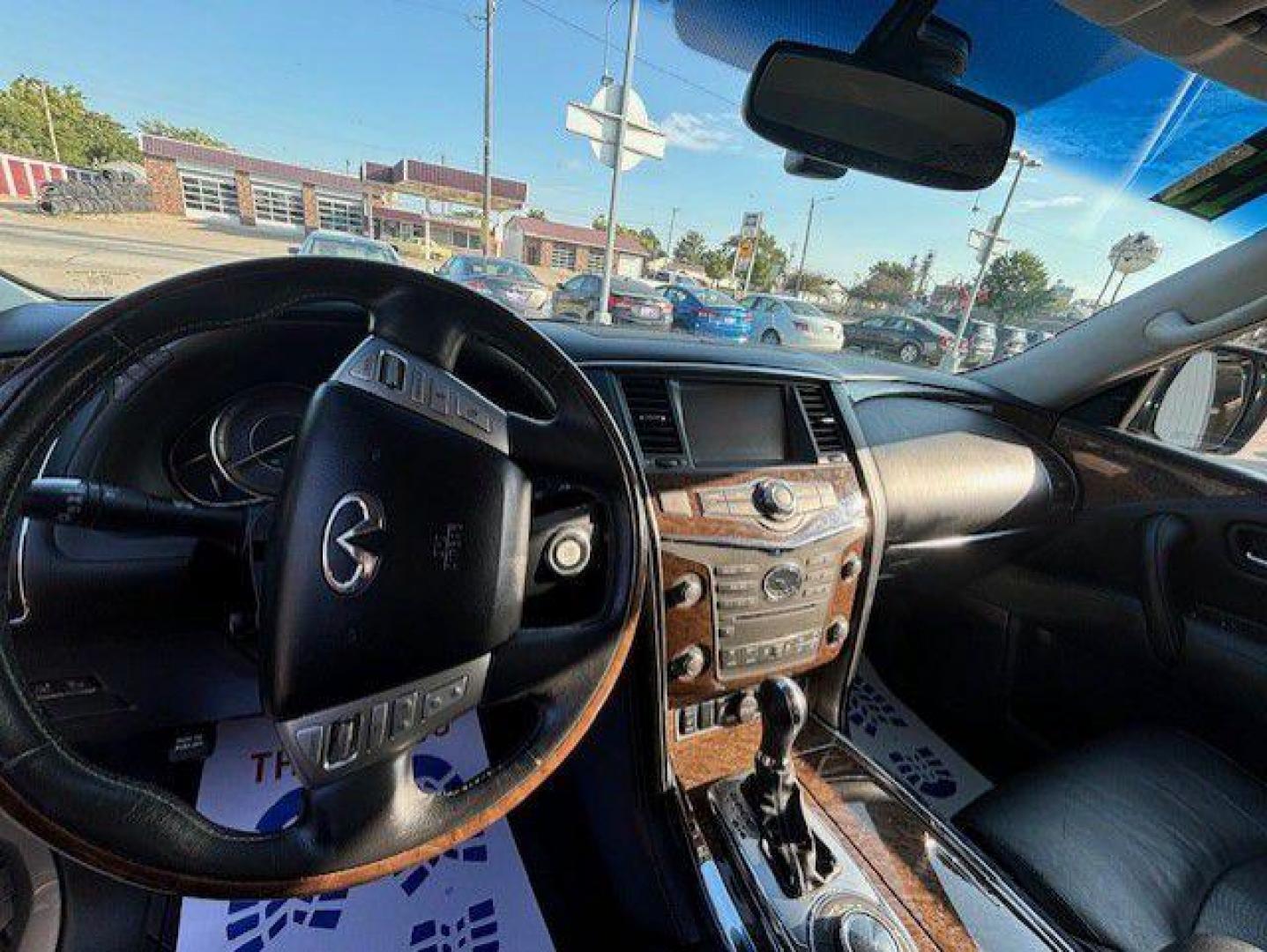 2015 BROWN INFINITI QX80 (JN8AZ2NE9F9) with an 5.6L engine, Automatic transmission, located at 1100 W. Sheridan Ave., Shenandoah, 51601, (712) 246-1600, 40.765678, -95.388817 - Photo#3