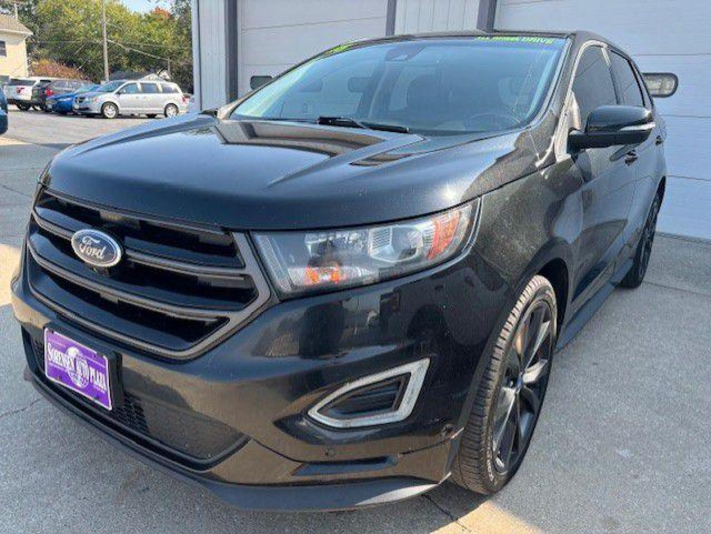 2015 BLACK FORD EDGE SPORT (2FMTK4AP0FB) with an 2.7L engine, Automatic transmission, located at 1100 W. Sheridan Ave., Shenandoah, 51601, (712) 246-1600, 40.765678, -95.388817 - Photo#0