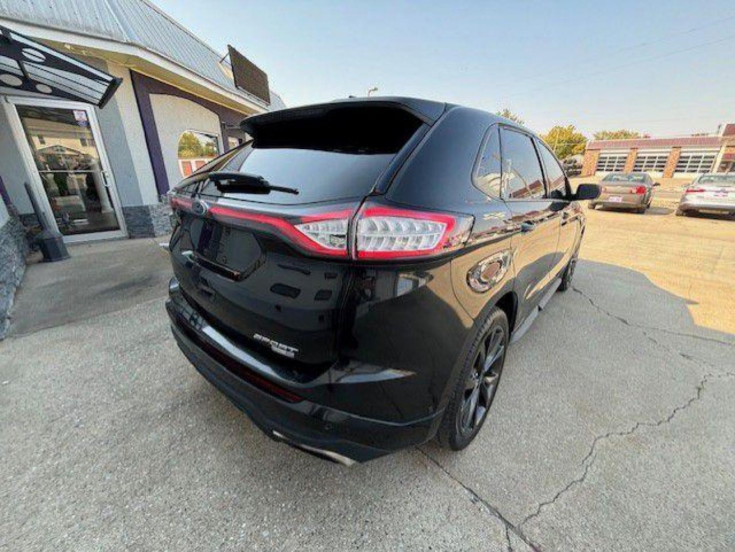 2015 BLACK FORD EDGE SPORT (2FMTK4AP0FB) with an 2.7L engine, Automatic transmission, located at 1100 W. Sheridan Ave., Shenandoah, 51601, (712) 246-1600, 40.765678, -95.388817 - Photo#5