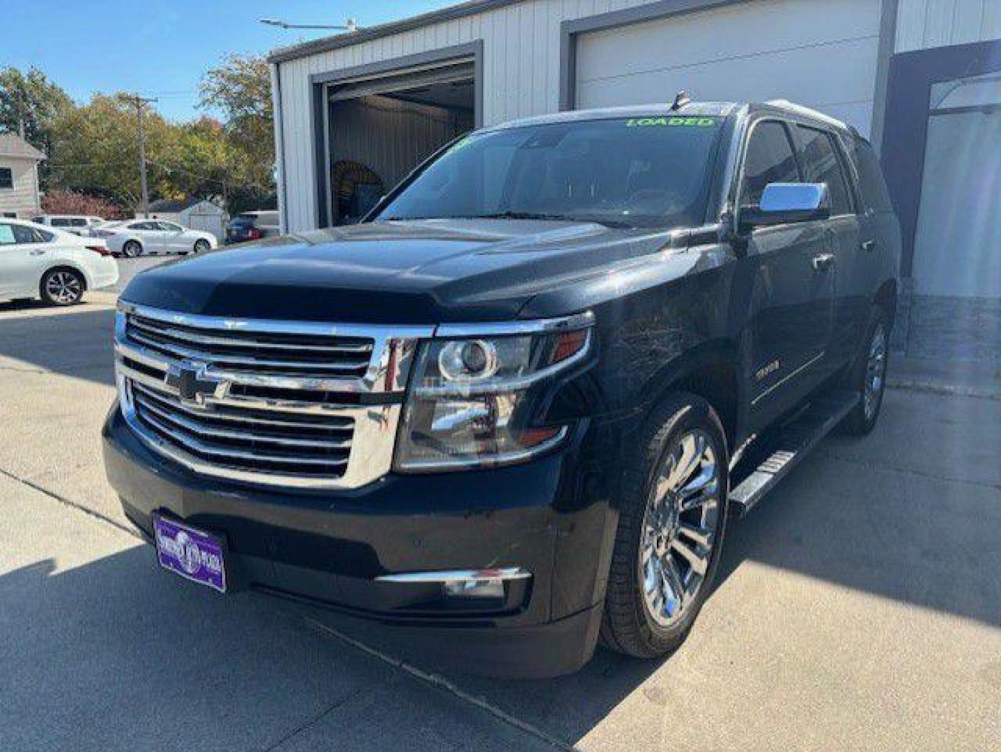 2015 BLACK CHEVROLET TAHOE 1500 LTZ (1GNSKCKC0FR) with an 5.3L engine, Automatic transmission, located at 1100 W. Sheridan Ave., Shenandoah, 51601, (712) 246-1600, 40.765678, -95.388817 - Photo#0