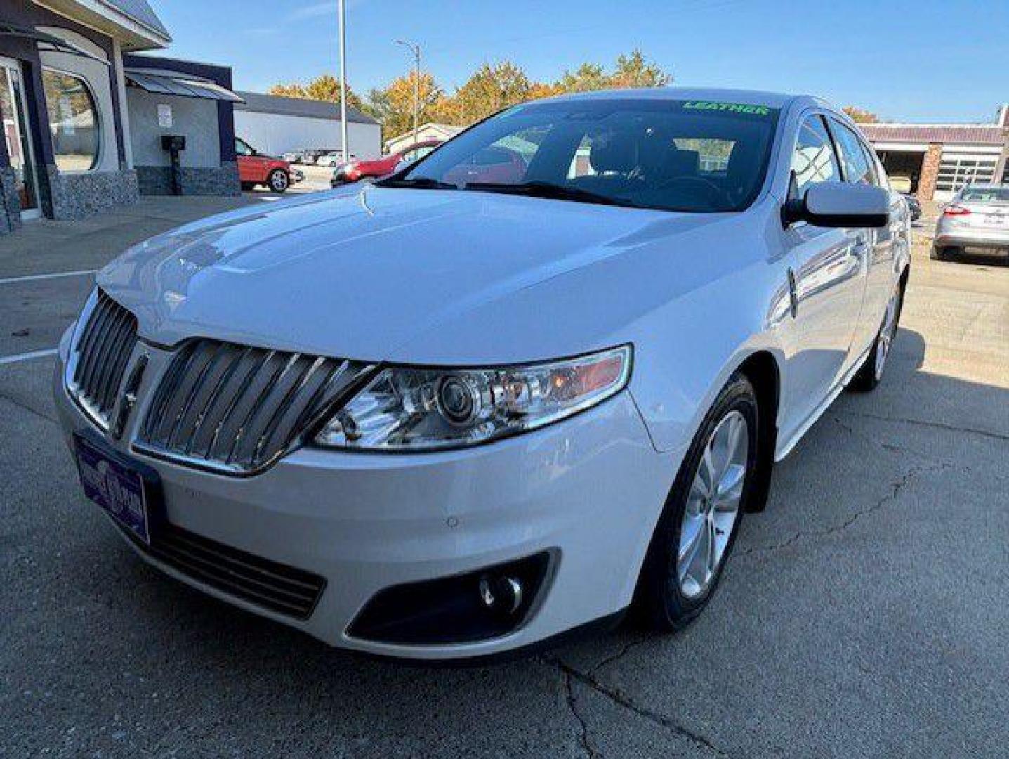 2010 WHITE LINCOLN MKS (1LNHL9DR8AG) with an 3.7L engine, Automatic transmission, located at 1100 W. Sheridan Ave., Shenandoah, 51601, (712) 246-1600, 40.765678, -95.388817 - Photo#0