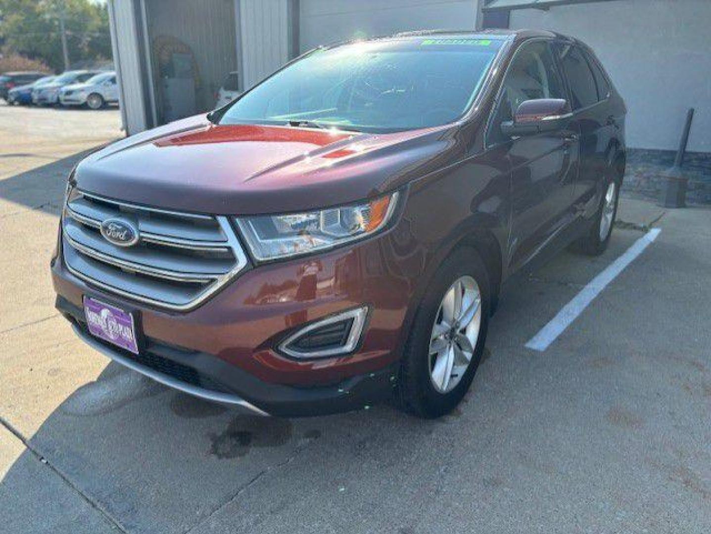 2016 BROWN FORD EDGE SEL (2FMPK4J90GB) with an 2.0L engine, Automatic transmission, located at 1100 W. Sheridan Ave., Shenandoah, 51601, (712) 246-1600, 40.765678, -95.388817 - Photo#2