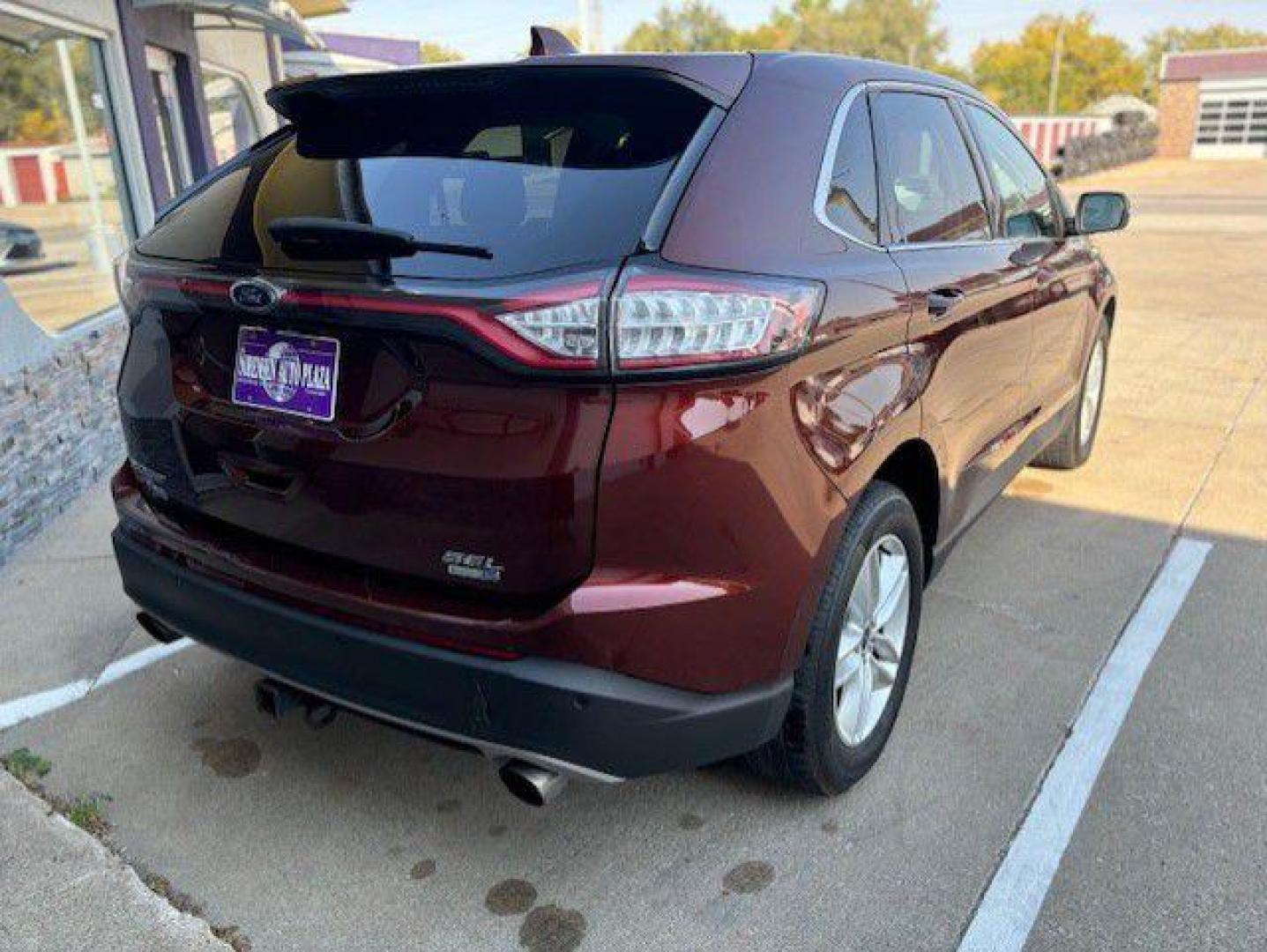 2016 BROWN FORD EDGE SEL (2FMPK4J90GB) with an 2.0L engine, Automatic transmission, located at 1100 W. Sheridan Ave., Shenandoah, 51601, (712) 246-1600, 40.765678, -95.388817 - Photo#7