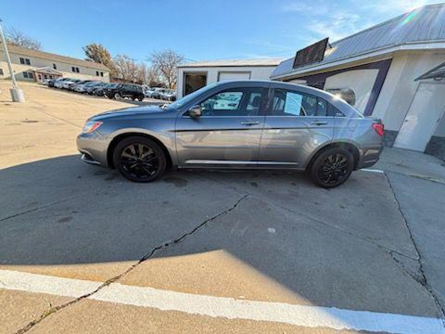 2012 GRAY CHRYSLER 200 LX (1C3CCBAB6CN) with an 2.4L engine, Automatic transmission, located at 1100 W. Sheridan Ave., Shenandoah, 51601, (712) 246-1600, 40.765678, -95.388817 - Photo#1