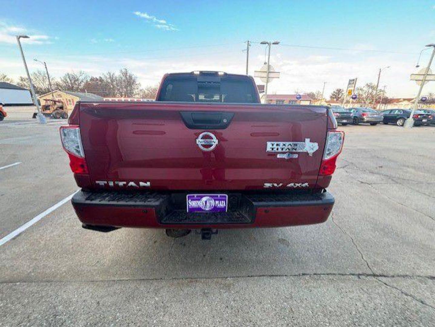 2019 RED NISSAN TITAN SV (1N6AA1E59KN) with an 5.6L engine, Automatic transmission, located at 1100 W. Sheridan Ave., Shenandoah, 51601, (712) 246-1600, 40.765678, -95.388817 - Photo#5