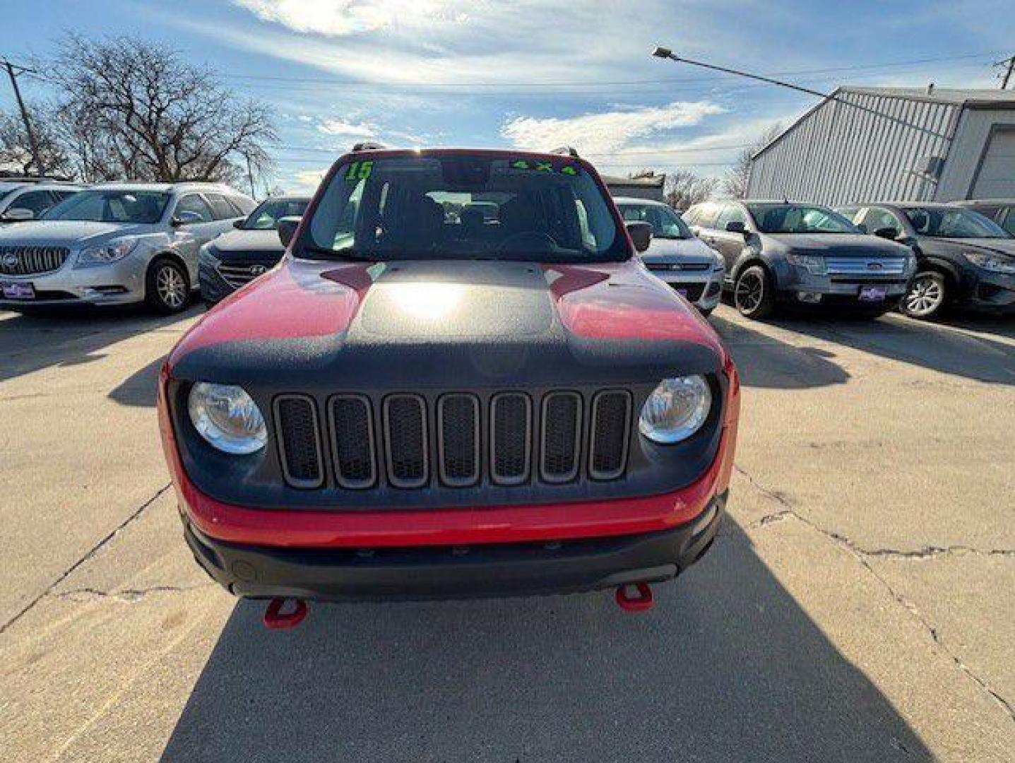 2015 RED JEEP RENEGADE TRAILHAWK (ZACCJBCTXFP) with an 2.4L engine, Automatic transmission, located at 1100 W. Sheridan Ave., Shenandoah, 51601, (712) 246-1600, 40.765678, -95.388817 - Photo#8