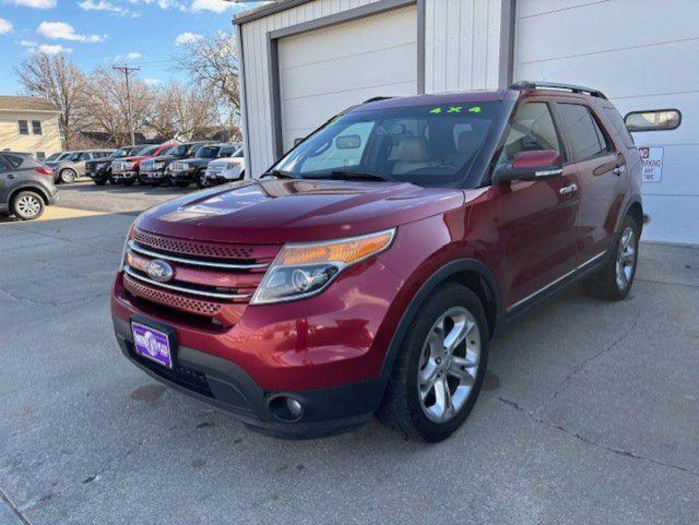 2013 RED FORD EXPLORER LIMITED (1FM5K8F82DG) with an 3.5L engine, Automatic transmission, located at 1100 W. Sheridan Ave., Shenandoah, 51601, (712) 246-1600, 40.765678, -95.388817 - Photo#0