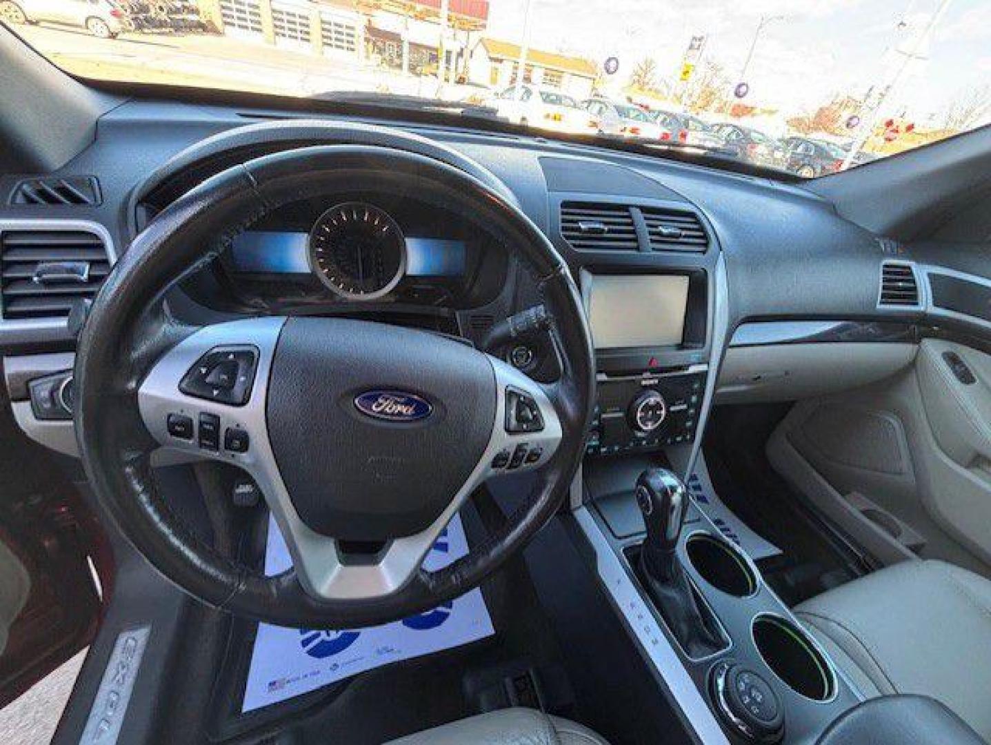 2013 RED FORD EXPLORER LIMITED (1FM5K8F82DG) with an 3.5L engine, Automatic transmission, located at 1100 W. Sheridan Ave., Shenandoah, 51601, (712) 246-1600, 40.765678, -95.388817 - Photo#3