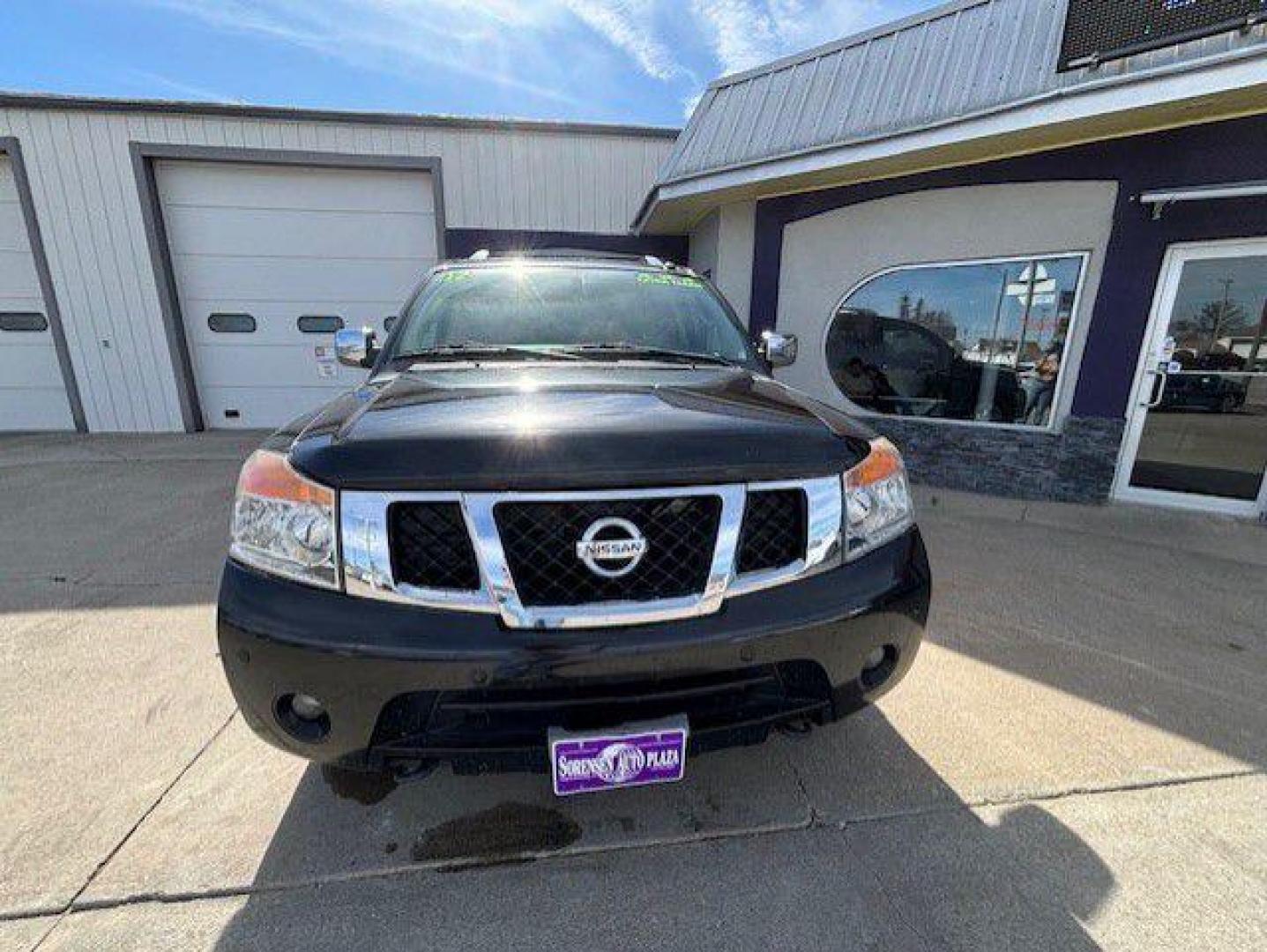 2012 BLACK NISSAN ARMADA SV (5N1BA0NE5CN) with an 5.6L engine, Automatic transmission, located at 1100 W. Sheridan Ave., Shenandoah, 51601, (712) 246-1600, 40.765678, -95.388817 - Photo#9