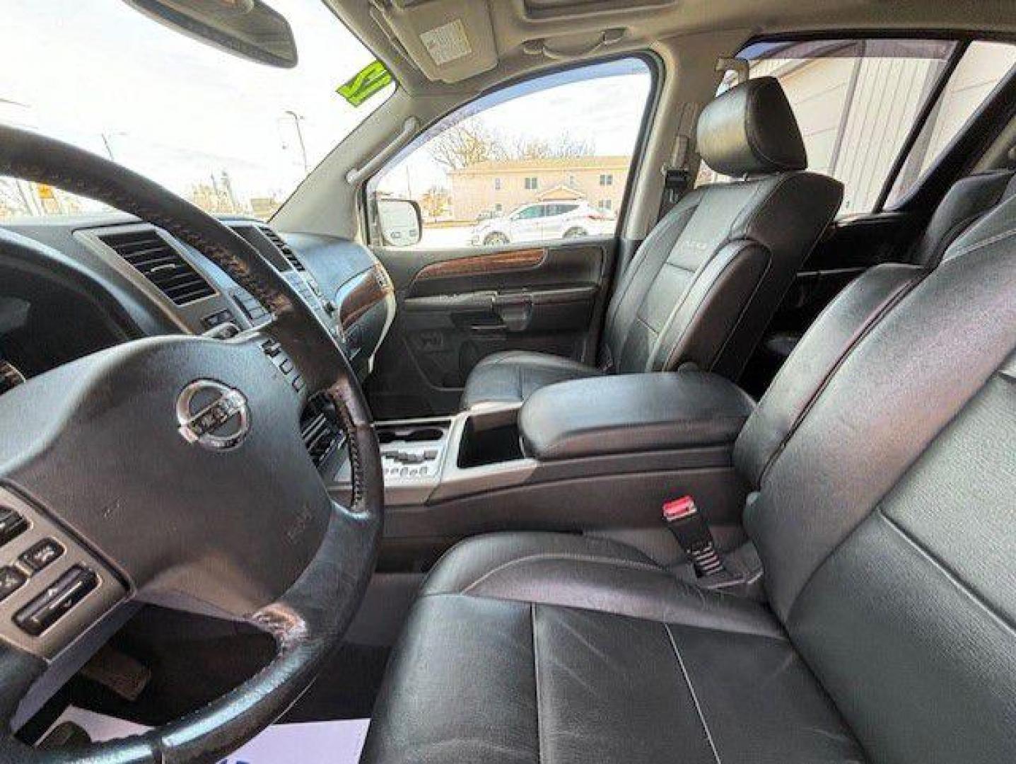 2012 BLACK NISSAN ARMADA SV (5N1BA0NE5CN) with an 5.6L engine, Automatic transmission, located at 1100 W. Sheridan Ave., Shenandoah, 51601, (712) 246-1600, 40.765678, -95.388817 - Photo#3