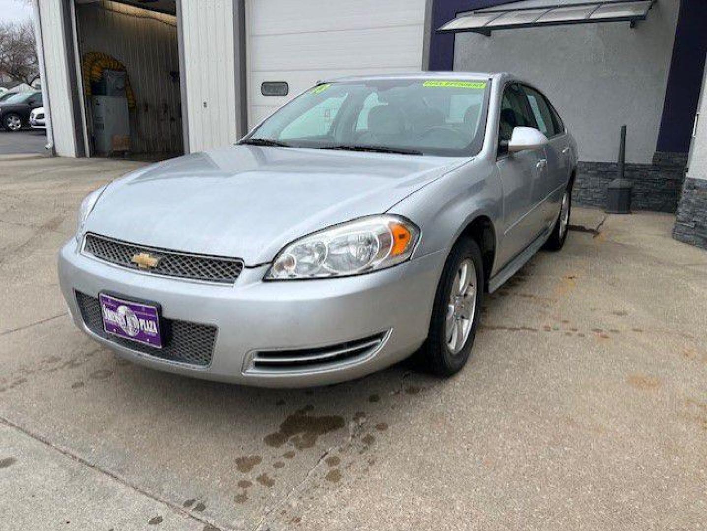 2013 SILVER CHEVROLET IMPALA LS (2G1WF5E38D1) with an 3.6L engine, Automatic transmission, located at 1100 W. Sheridan Ave., Shenandoah, 51601, (712) 246-1600, 40.765678, -95.388817 - Photo#0