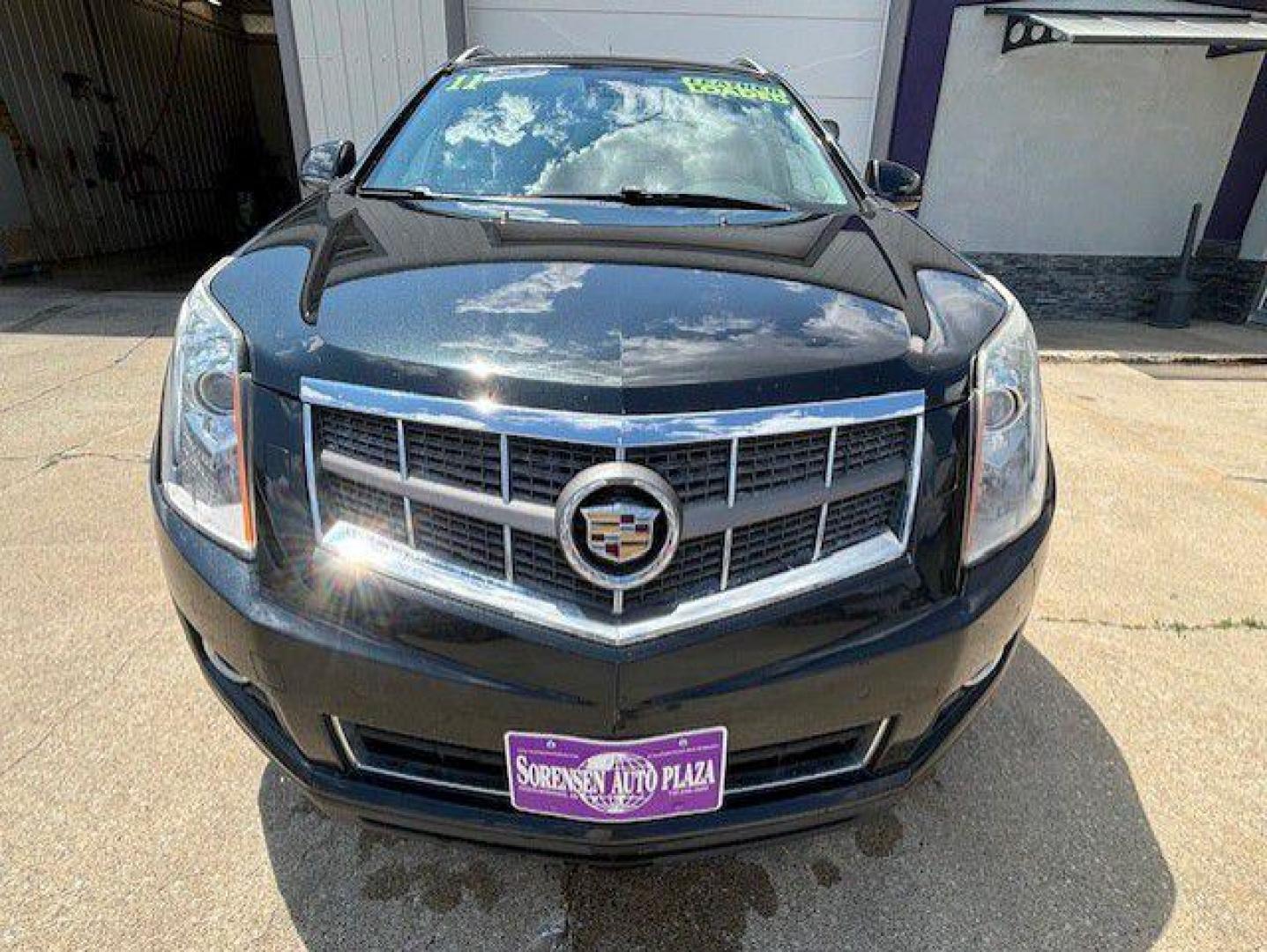 2011 BLACK CADILLAC SRX PERFORMANCE COLLECTION (3GYFNJE62BS) with an 2.8L engine, Automatic transmission, located at 1100 W. Sheridan Ave., Shenandoah, 51601, (712) 246-1600, 40.765678, -95.388817 - Photo#4