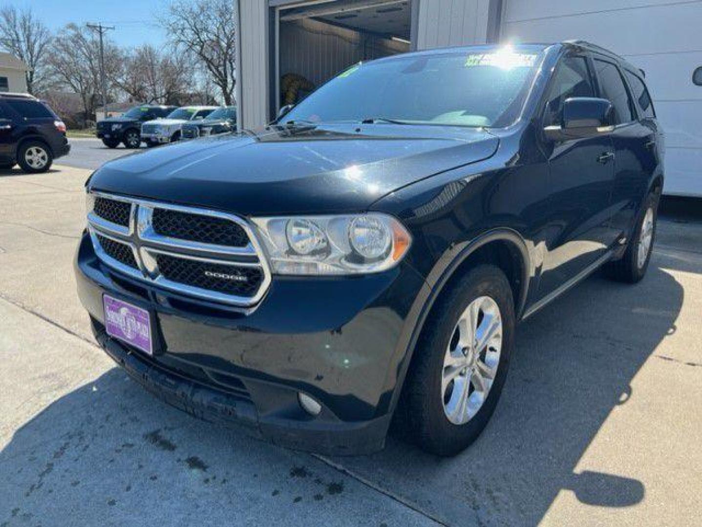 2012 BLACK DODGE DURANGO CREW (1C4RDJDGXCC) with an 3.6L engine, Automatic transmission, located at 1100 W. Sheridan Ave., Shenandoah, 51601, (712) 246-1600, 40.765678, -95.388817 - Photo#0