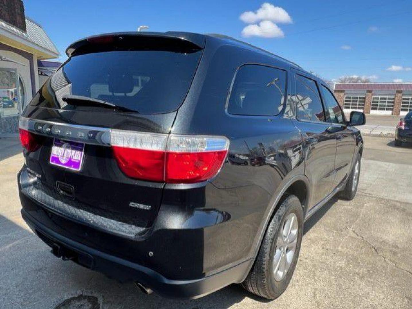 2012 BLACK DODGE DURANGO CREW (1C4RDJDGXCC) with an 3.6L engine, Automatic transmission, located at 1100 W. Sheridan Ave., Shenandoah, 51601, (712) 246-1600, 40.765678, -95.388817 - Photo#1