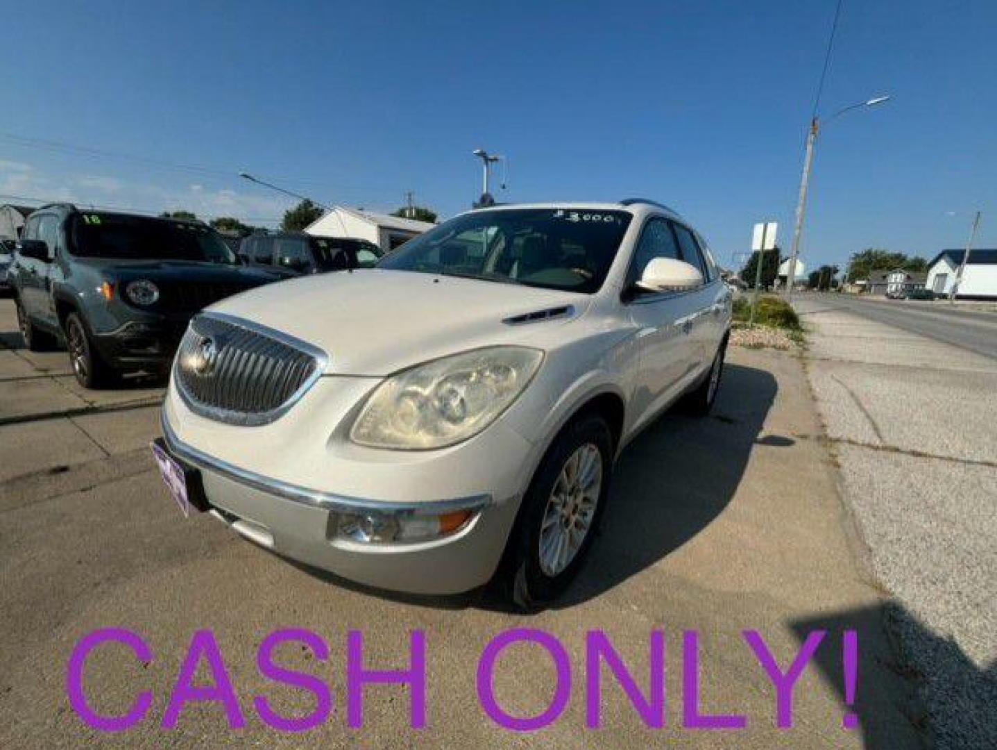 2008 WHITE BUICK ENCLAVE CXL (5GAER23718J) with an 3.6L engine, Automatic transmission, located at 1100 W. Sheridan Ave., Shenandoah, 51601, (712) 246-1600, 40.765678, -95.388817 - Photo#0