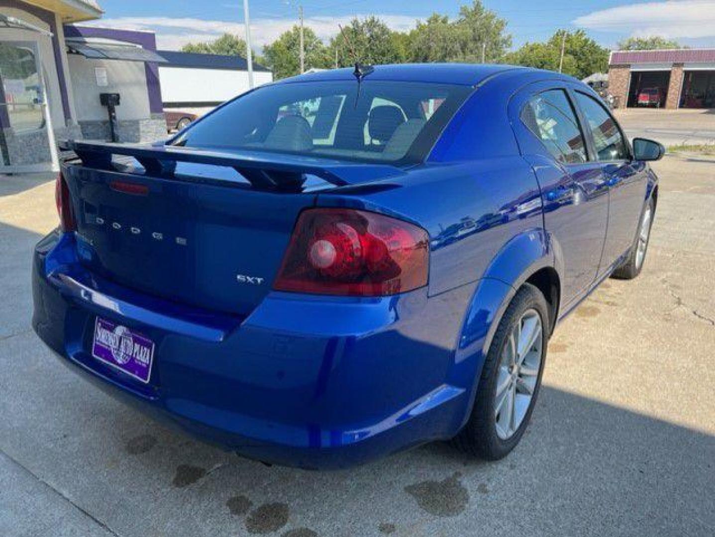 2014 BLUE DODGE AVENGER SXT (1C3CDZCB0EN) with an 2.4L engine, Automatic transmission, located at 1100 W. Sheridan Ave., Shenandoah, 51601, (712) 246-1600, 40.765678, -95.388817 - Photo#1